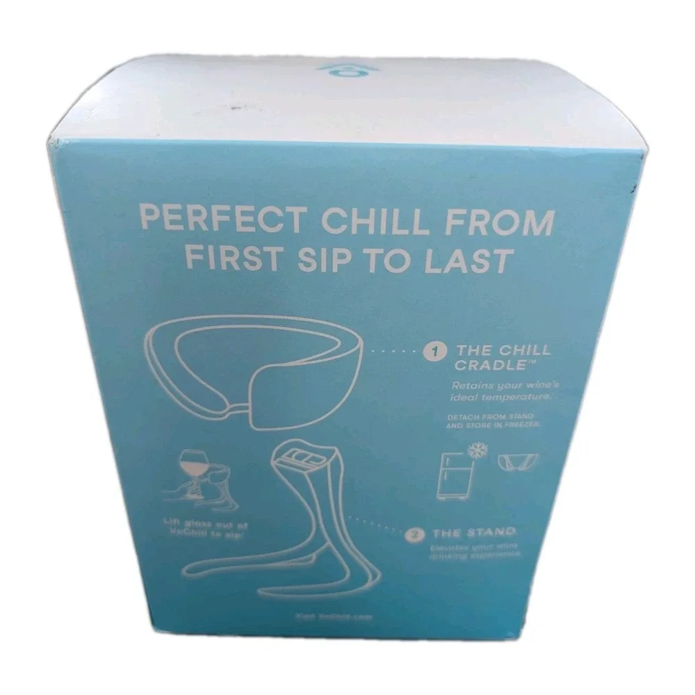VoChill One Stemmed Wine Chiller Quartz NEW in Box VC-ST-OO-QTZ-1 Wine Cooler